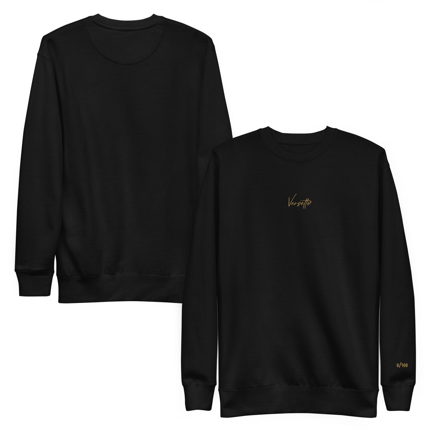 Sudadera Clásica Versetto® Limited Edition Black